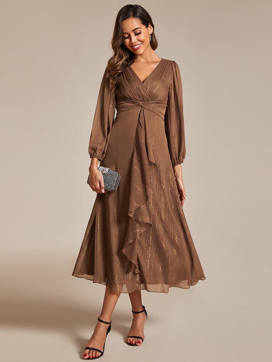 La Lumière — Soft Shimmer A-Line Dress