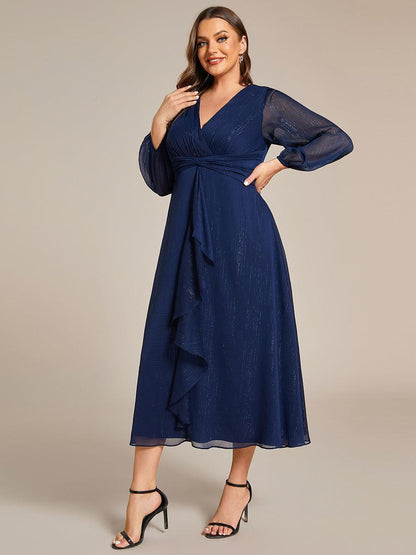La Lumière — Soft Shimmer A-Line Dress