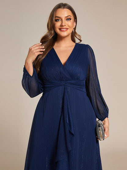 La Lumière — Soft Shimmer A-Line Dress