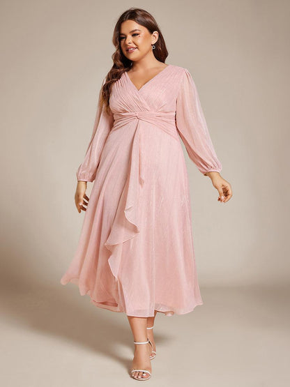 La Lumière — Soft Shimmer A-Line Dress