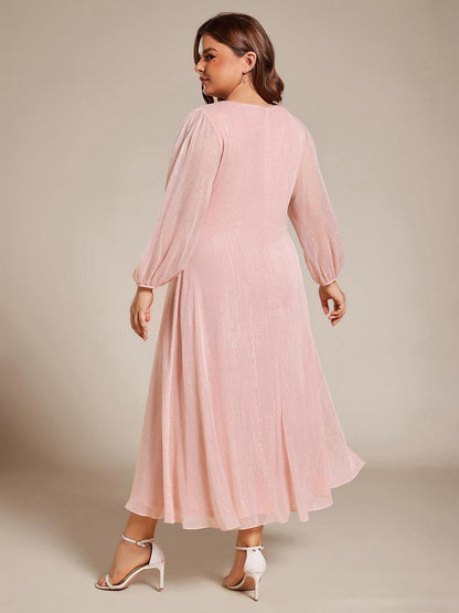 La Lumière — Soft Shimmer A-Line Dress