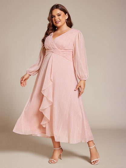 La Lumière — Soft Shimmer A-Line Dress
