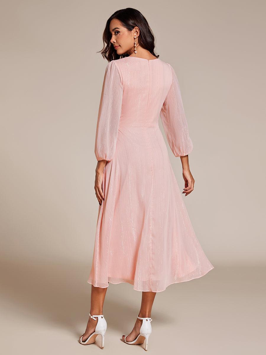 La Lumière — Soft Shimmer A-Line Dress