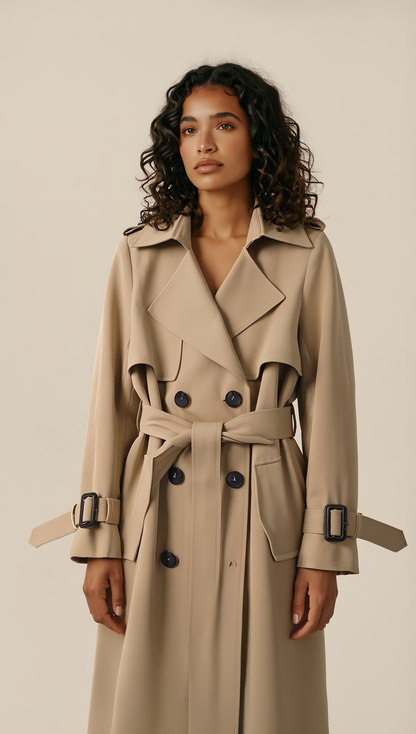 La Berkley — Longline Belted Trench Coat