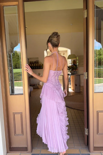 La Élise — Ruffled Occasion Midi in Lavender
