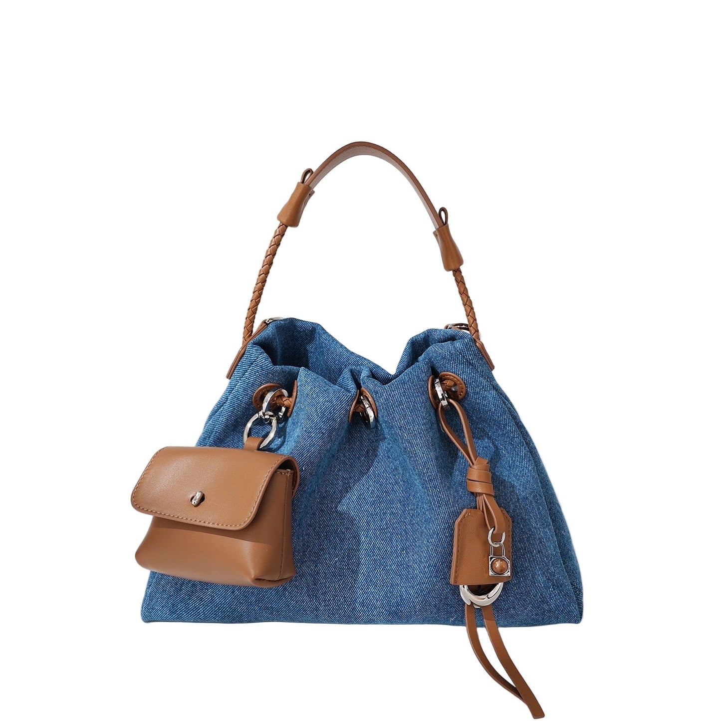 Le Nuage Denim — Patchwork Hobo Tote