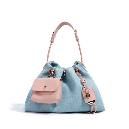 Le Nuage Denim — Patchwork Hobo Tote