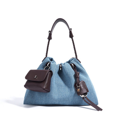 Le Nuage Denim — Patchwork Hobo Tote