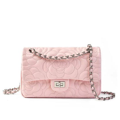 La Camélia — Quilted Sheepskin Chain Bag