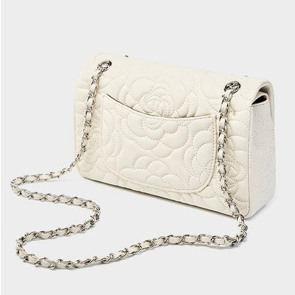 La Camélia — Quilted Sheepskin Chain Bag