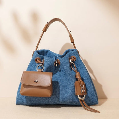 Le Nuage Denim — Patchwork Hobo Tote