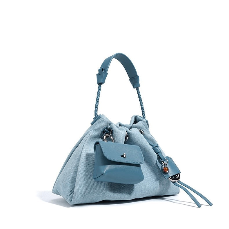 Le Nuage Denim — Patchwork Hobo Tote