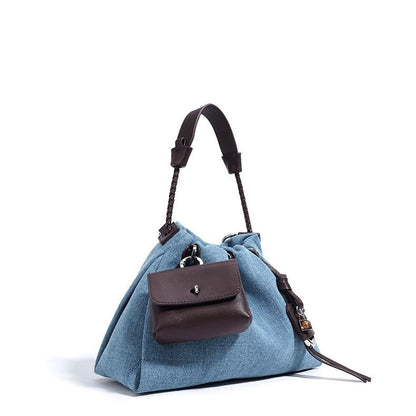 Le Nuage Denim — Patchwork Hobo Tote