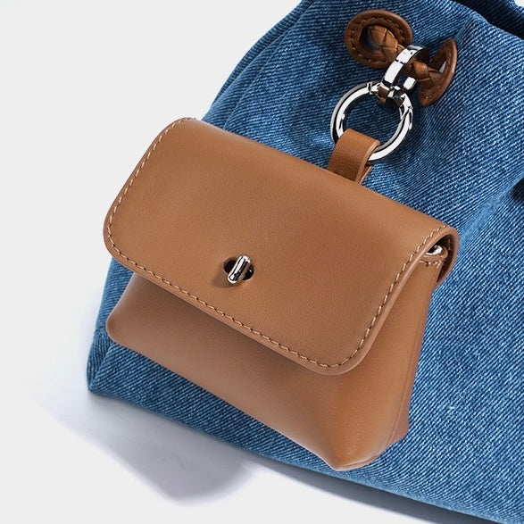 Le Nuage Denim — Patchwork Hobo Tote