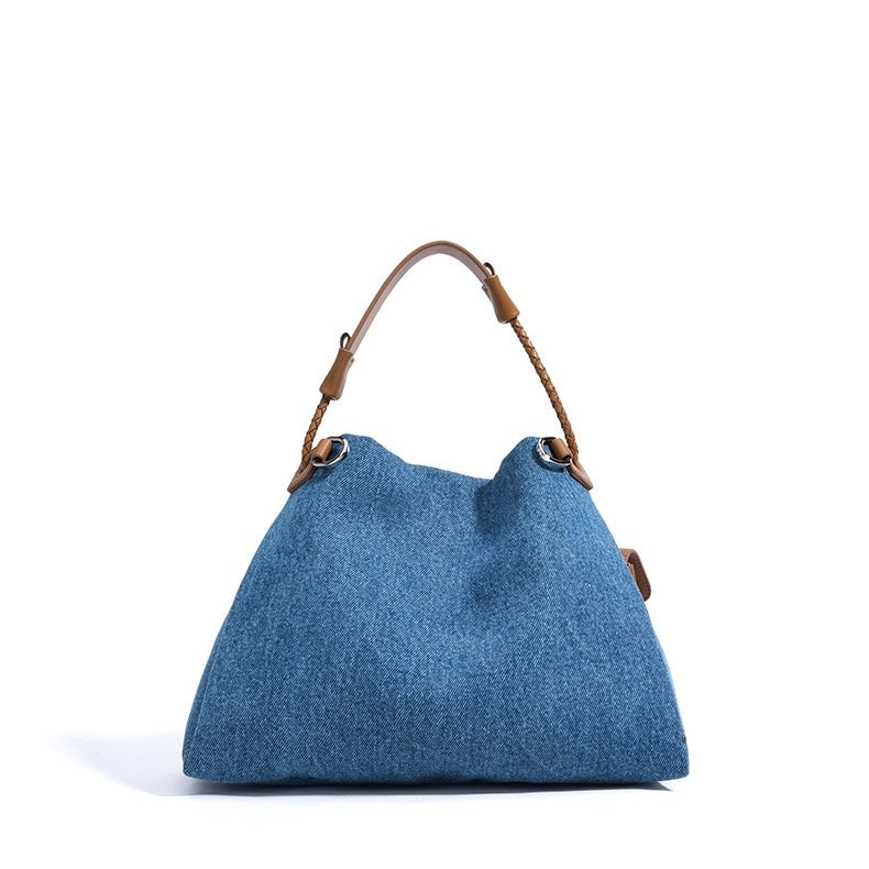 Le Nuage Denim — Patchwork Hobo Tote