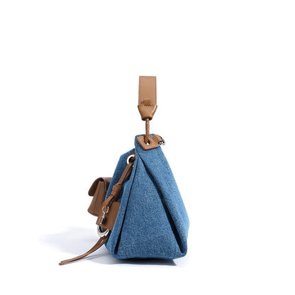 Le Nuage Denim — Patchwork Hobo Tote