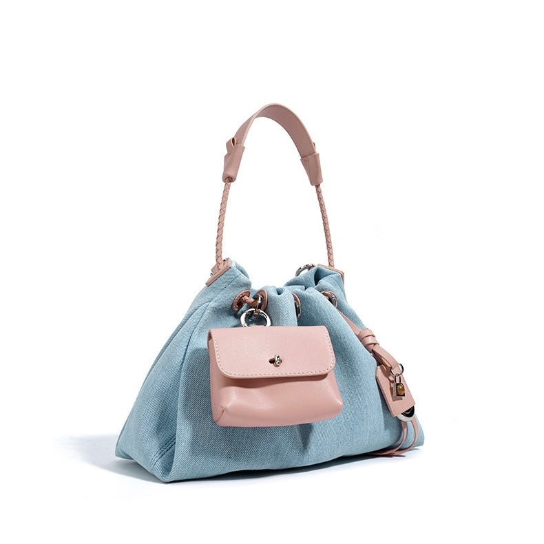 Le Nuage Denim — Patchwork Hobo Tote