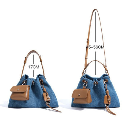 Le Nuage Denim — Patchwork Hobo Tote