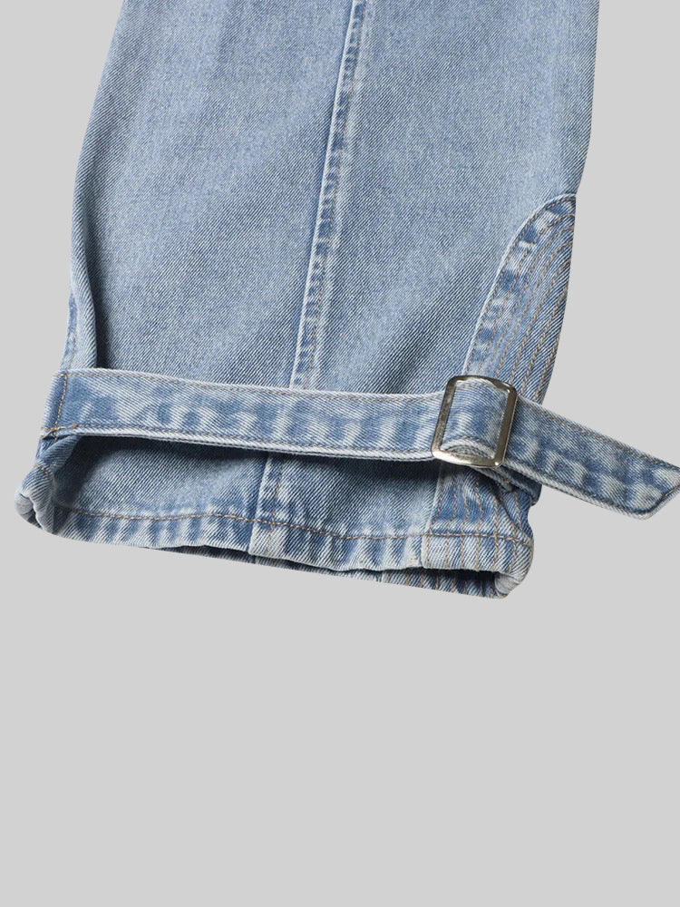 Le Marceau — Cut-Out Buckle Denim