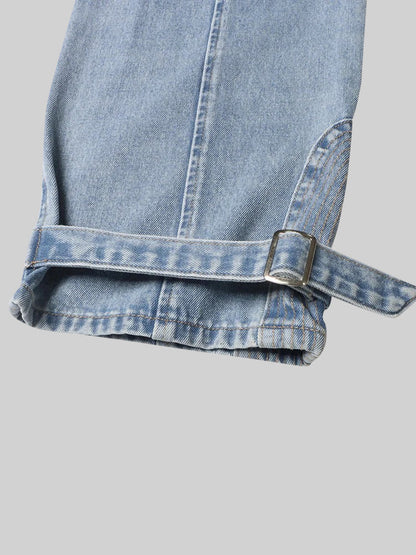 Le Marceau — Cut-Out Buckle Denim