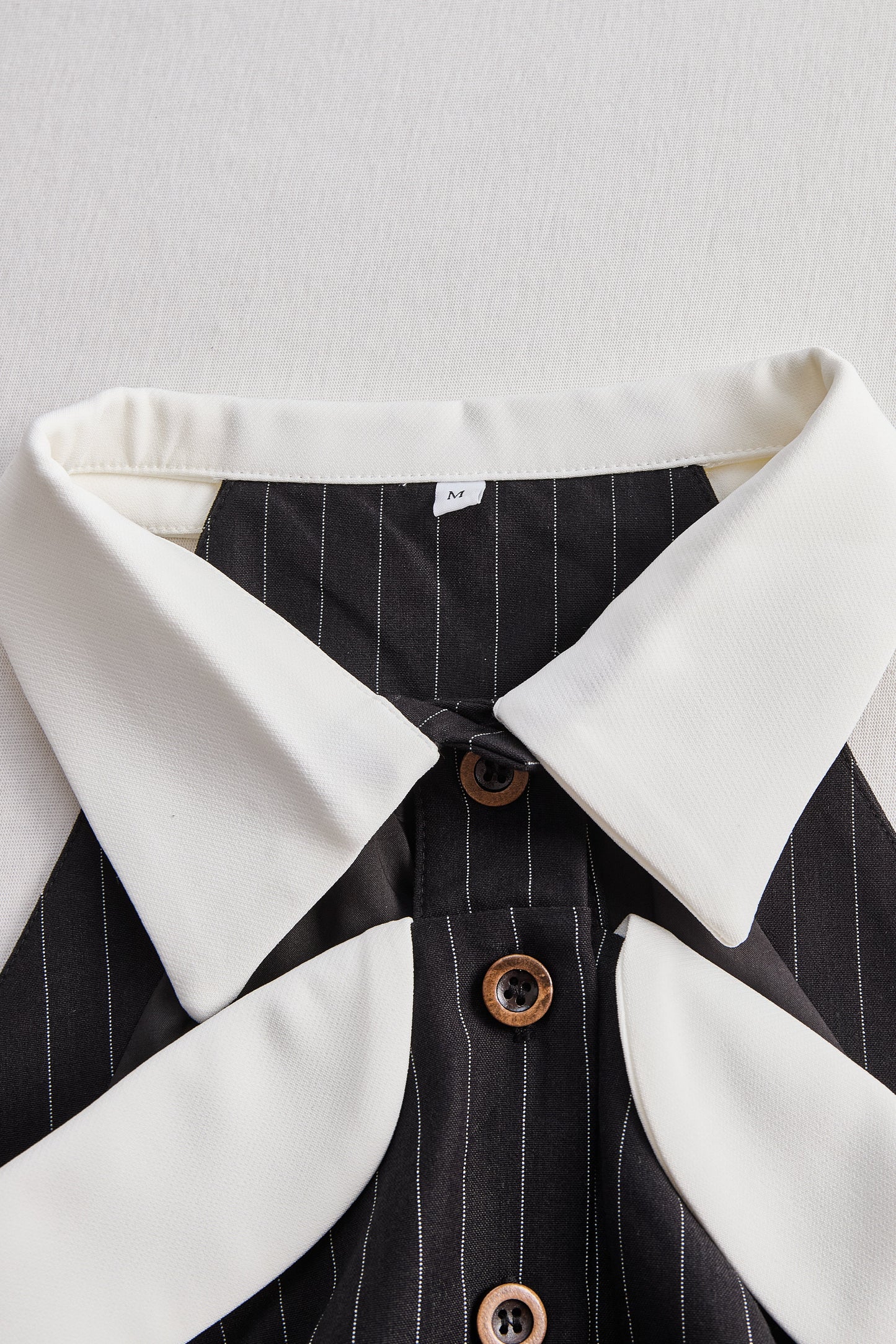 La Rayure Contrastée — Pinstripe Corset Top