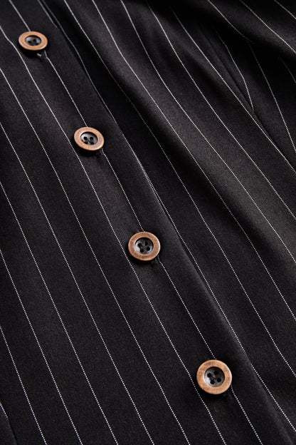 La Rayure Contrastée — Pinstripe Corset Top