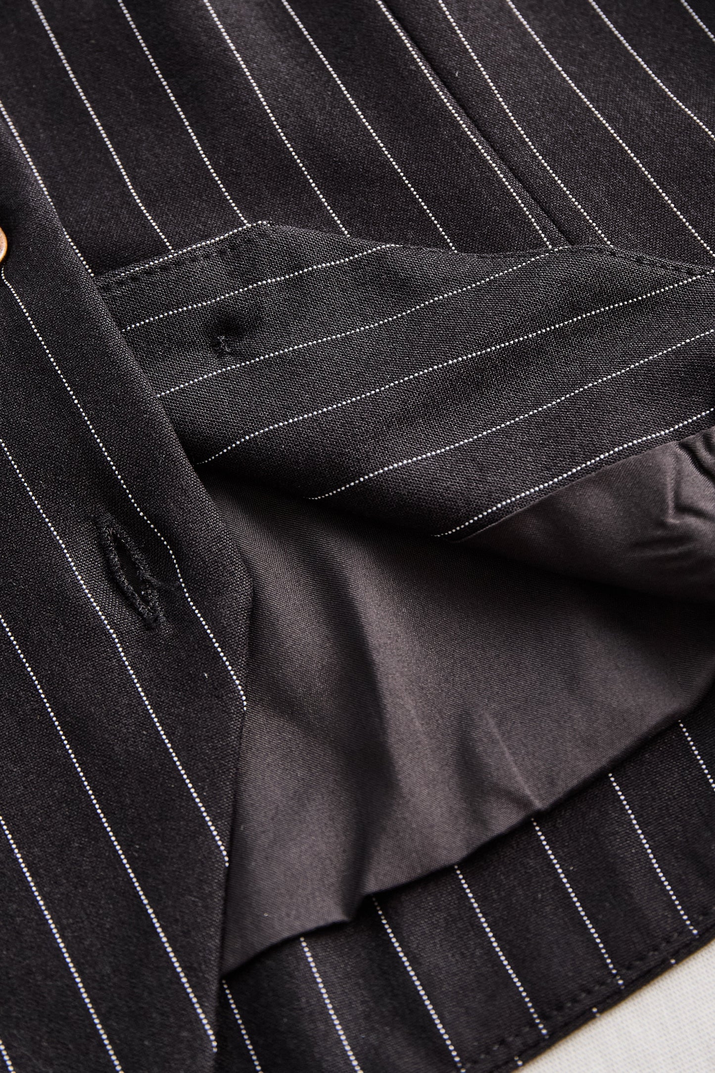 La Rayure Contrastée — Pinstripe Corset Top