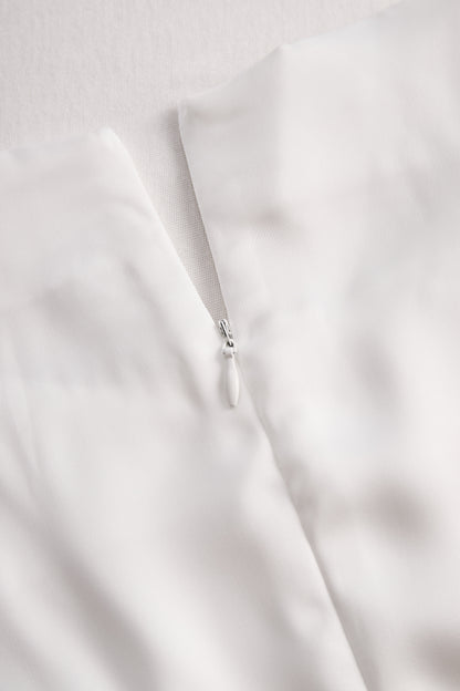 La Drapée Blanche — Button Detail Top