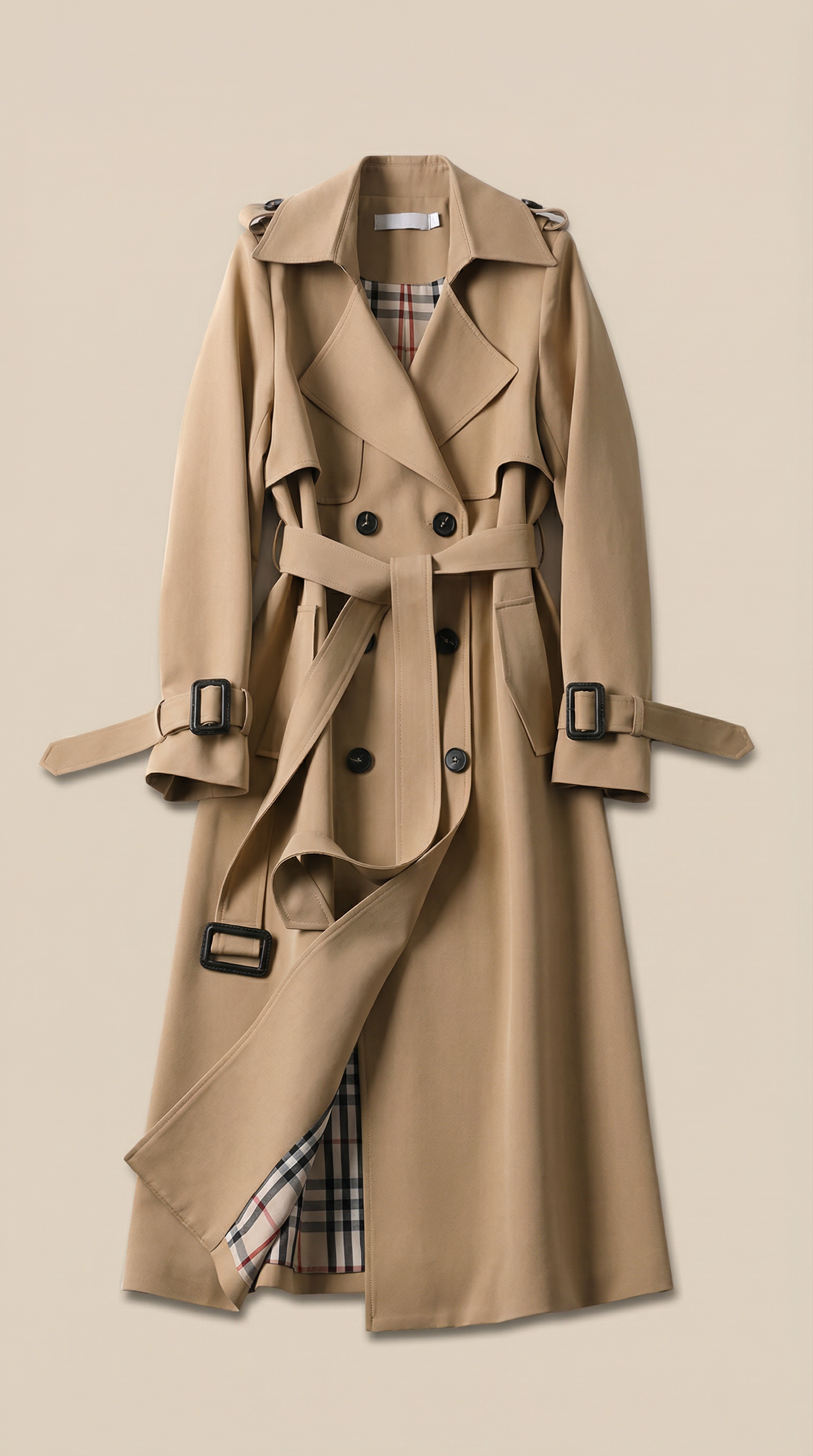La Berkley — Longline Belted Trench Coat