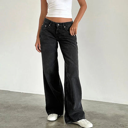 Le Dominé — High-Rise Fluid Wide Denim