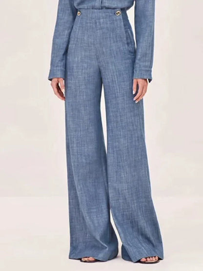 Le Amélie — Tailored Wide-Leg Suit Set