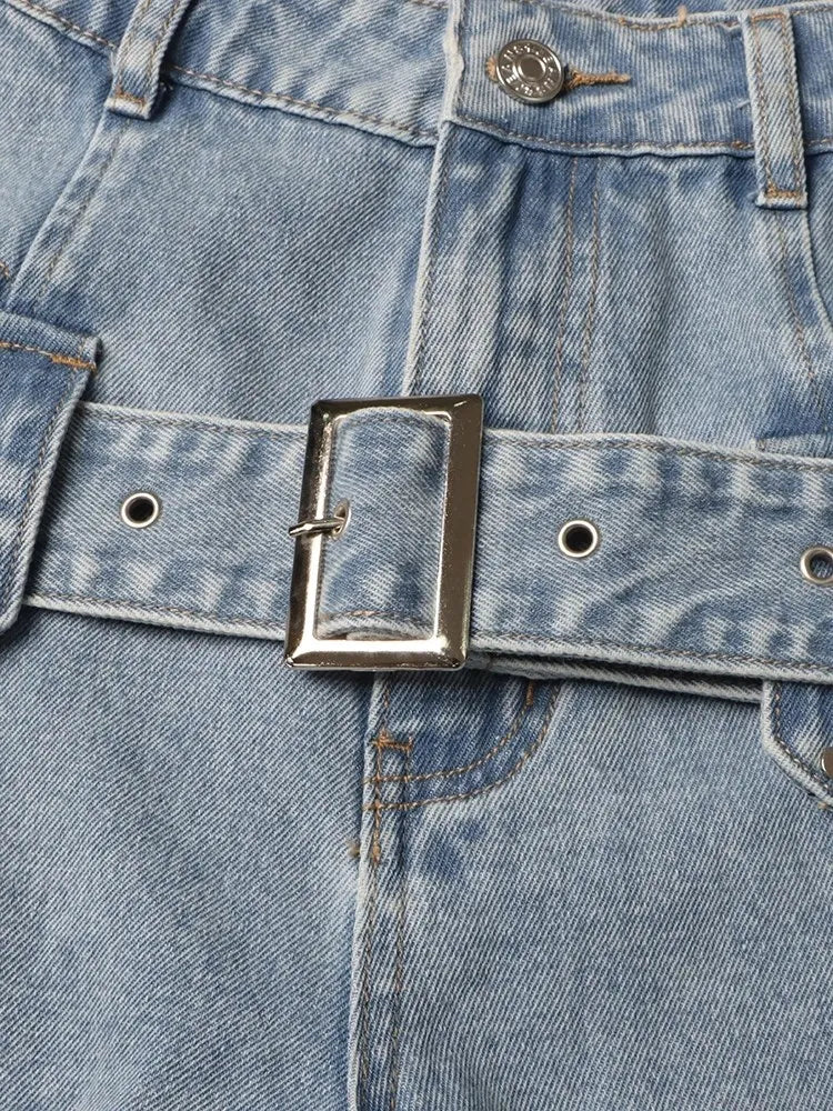 Le Voyage — Cut-Out High-Waist Loose Denim