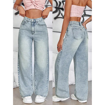 Le Rosé — High-Waist Wide-Leg Denim