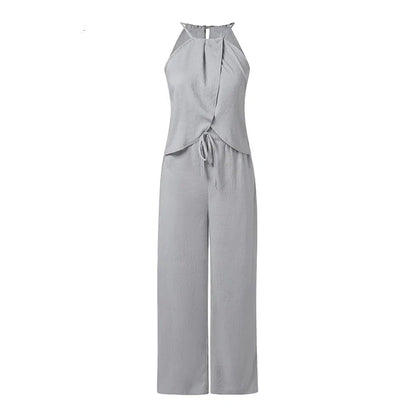Le Camille — Halter Top & Tailored Pant Set