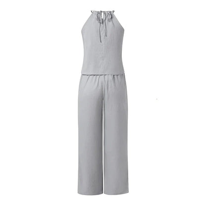 Le Camille — Halter Top & Tailored Pant Set
