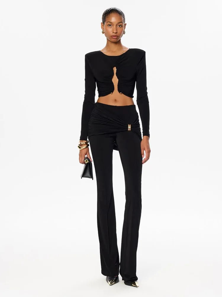 La Monique — Sculpted Cut-Out Pant Set