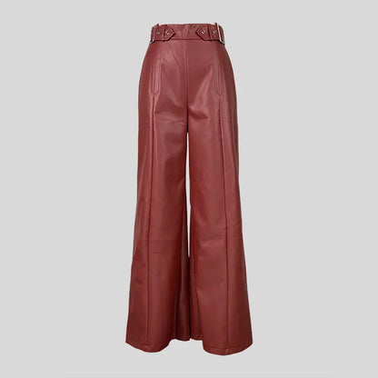 Le Maison — High-Waist Wide PU Trouser