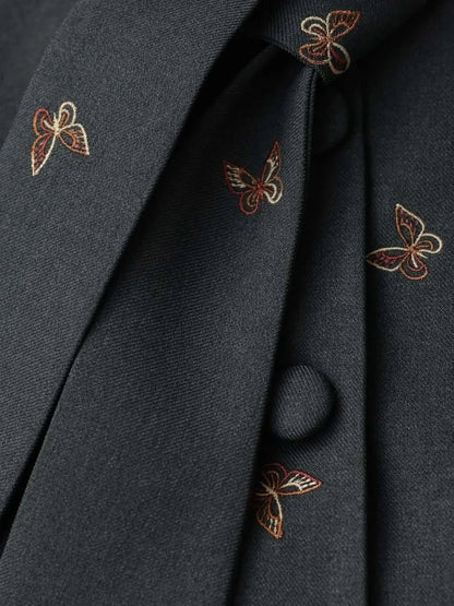 Le Papillon — Embroidered Bow-Tie Skirt Set