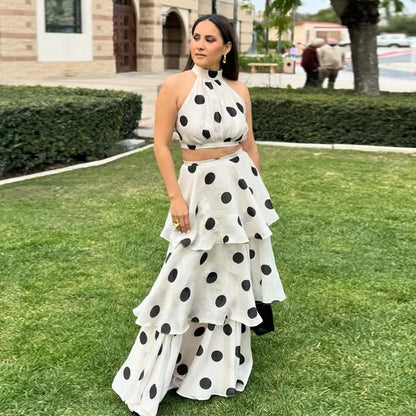 La Colette — Polka Dot Maxi Skirt Set