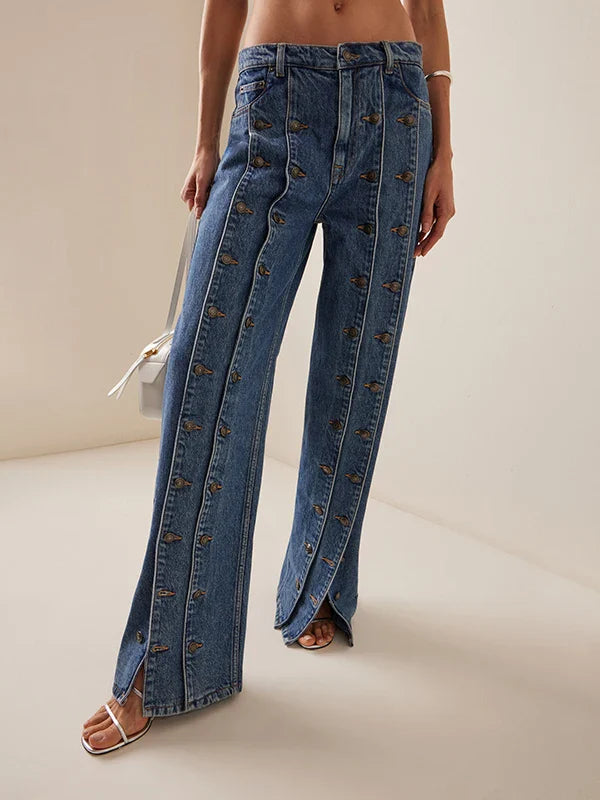 Le Atelier — Button-Line Straight Denim