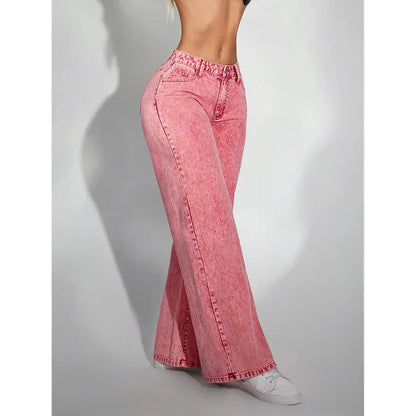 Le Rosé — High-Waist Wide-Leg Denim