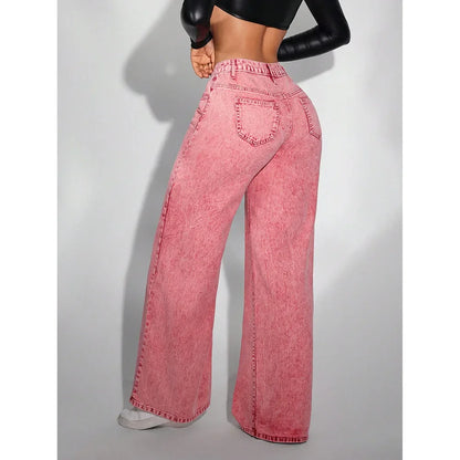 Le Rosé — High-Waist Wide-Leg Denim