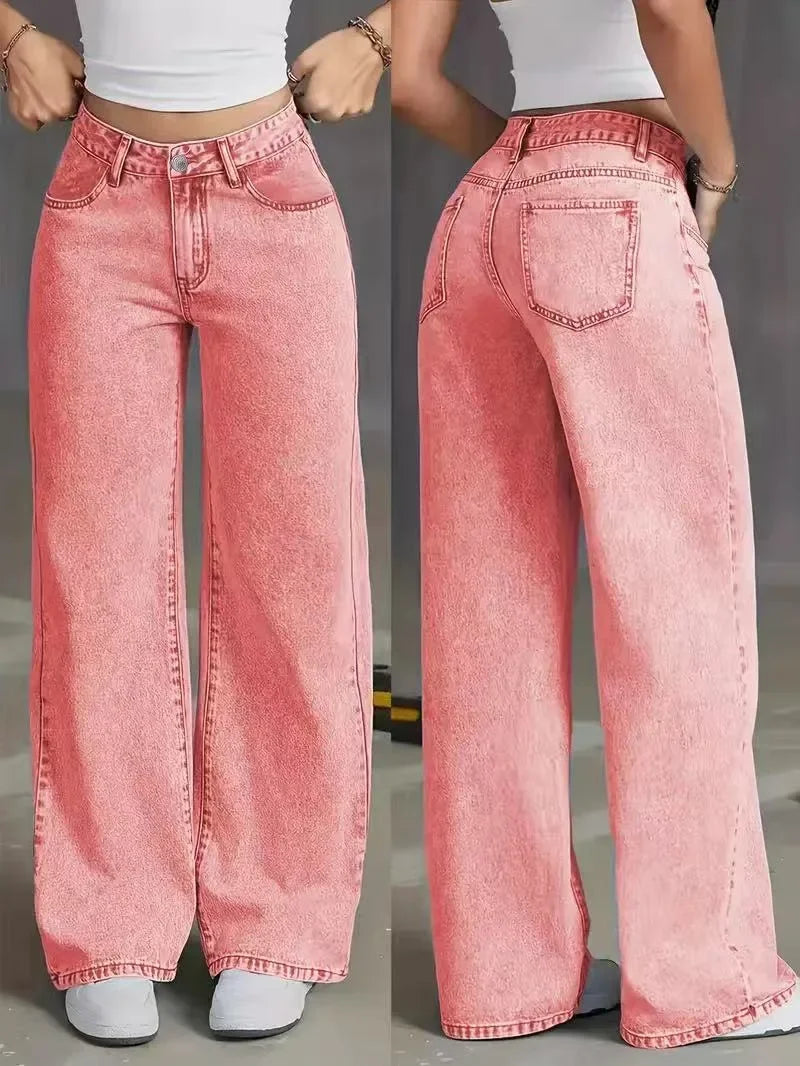 Le Rosé — High-Waist Wide-Leg Denim
