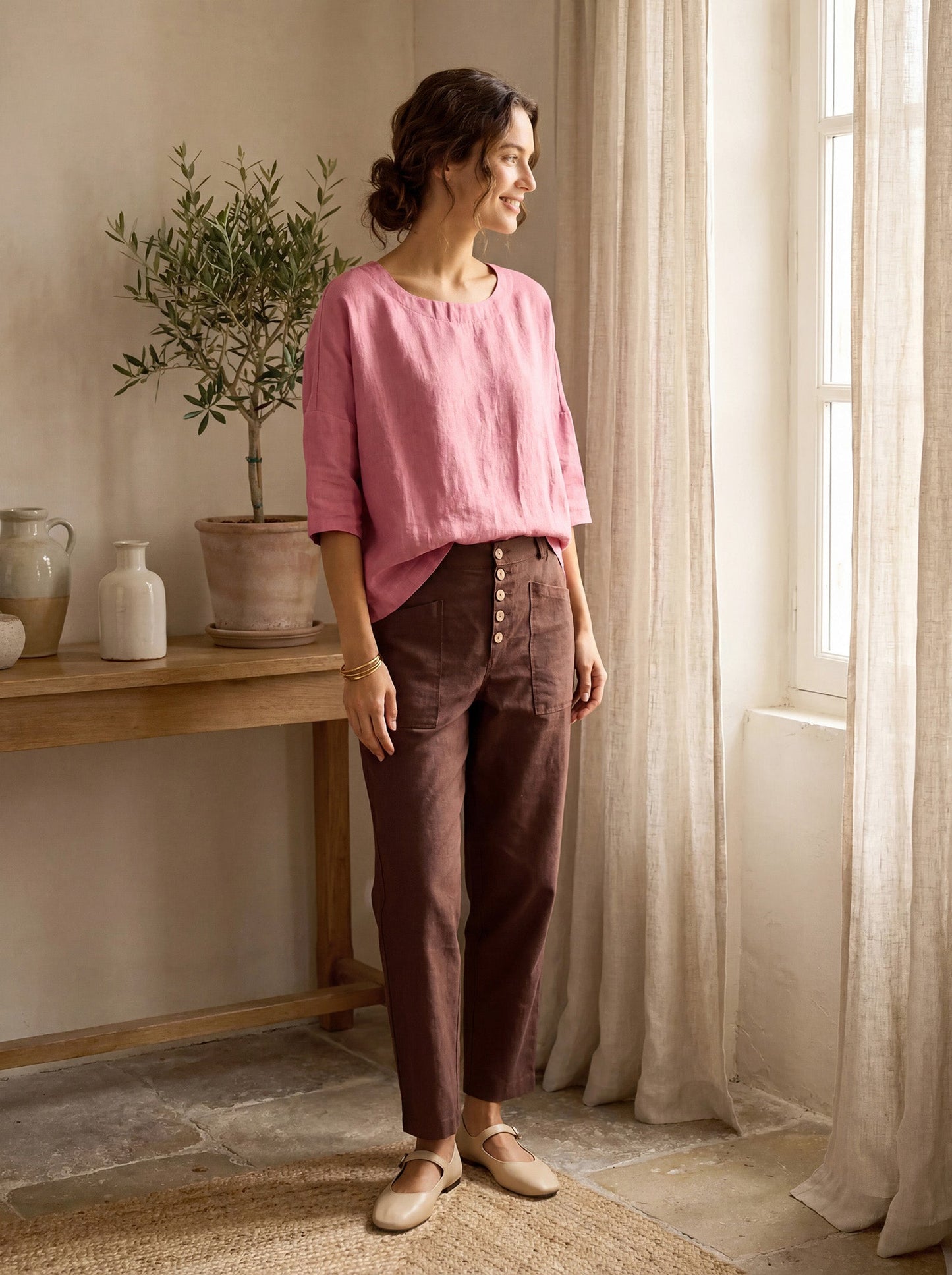 Le Marais — Linen Tapered Trouser