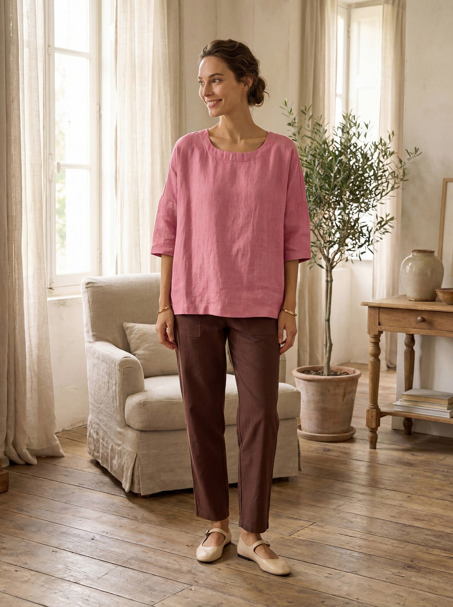 Le Marais — Linen Tapered Trouser