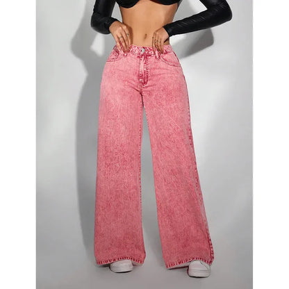 Le Rosé — High-Waist Wide-Leg Denim
