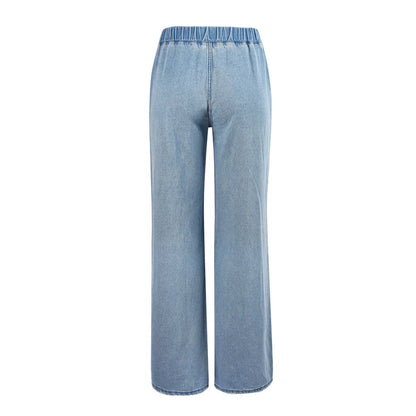 Le Rosier Bleu — Low-Waist Appliqué Denim
