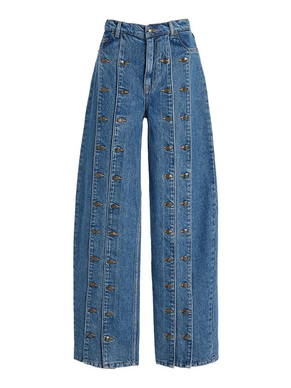 Le Atelier — Button-Line Straight Denim
