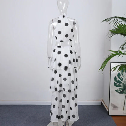 La Colette — Polka Dot Maxi Skirt Set
