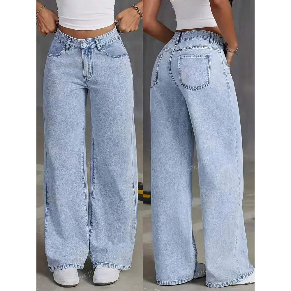 Le Rosé — High-Waist Wide-Leg Denim